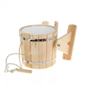 Обливное устройство с пластиковой вставкой 14 литров кедр