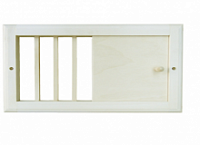 Вентиляционная решетка с задвижкой большая РВ-Б М липа